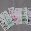 Fabric label printing color barcode ribbon for zebra printer